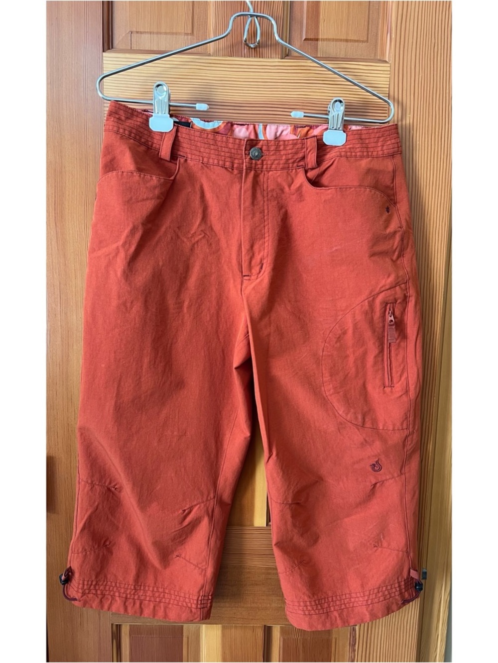Isis Rust Orange Capri Pants